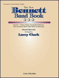 New Bennett Band Book,  Volume 1 Percussion 2 band method book cover